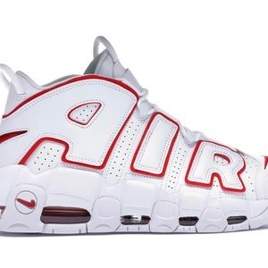 Nike Air More Uptempo
White Varsity Red Outline. Kids 11